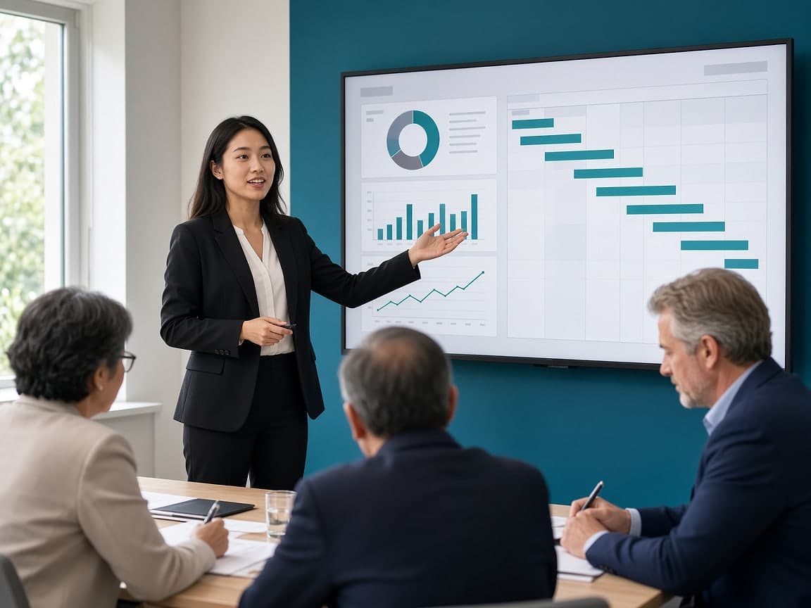 Sinh viên thuyết trình dự án